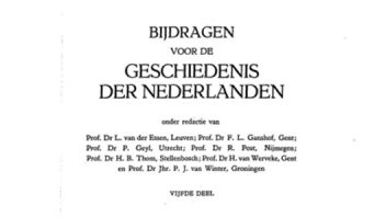 Bijdragen voor de Geschiedenis der Nederlanden