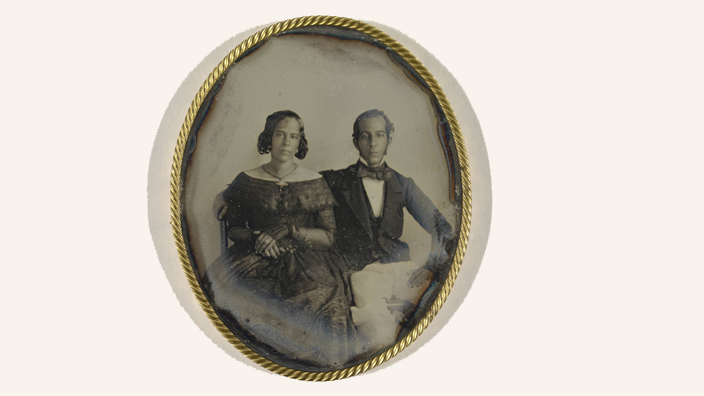 Echtpaar Ellis-de Hart uit Suriname, 1846.