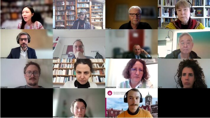 schermafbeelding van de online lecture